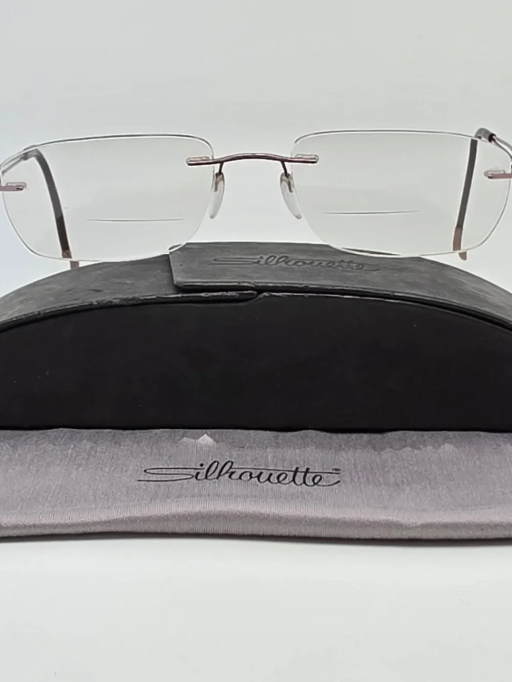 Silhouette 7661 40 6056 Spring Blossom Titanium Rimless Eyeglasses Frame w/ Case